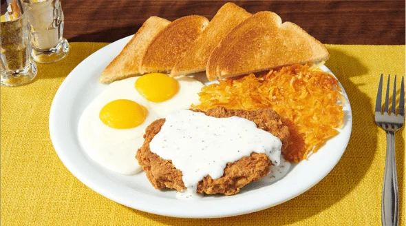 Country Fried Steak Eggs