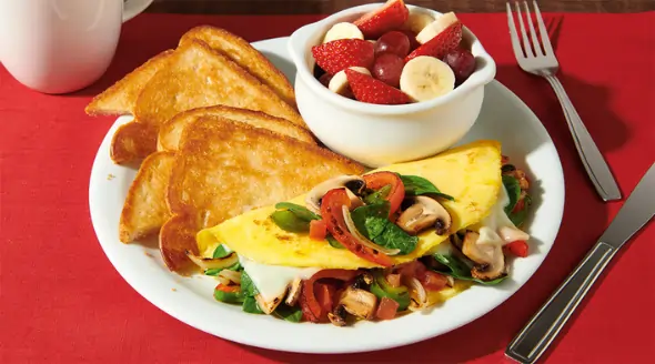 Loaded Veggie Omelette