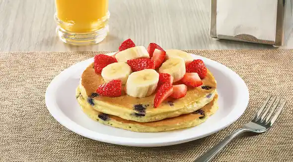 Homepage 58 Stack of Double Strawberry Pancakes